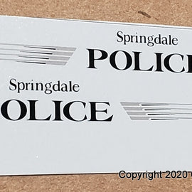 1/43rd scale Springdale, Ohio Police Decals (Dodge Intrepid)