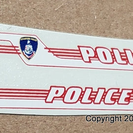 1/43rd scale Stamford, Connecticut Police Decals