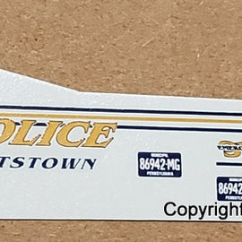 1/43rd scale Stewartstown, Pennsylvania Police Decals