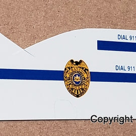 1/43rd scale Scranton, Pennsylvania Police Decals