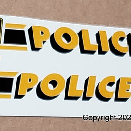 1/24th scale Norwich, Connecticut Police Decals (old graphics)