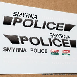 1/24th scale Smyrna, Georgia Police Decals (new graphics)