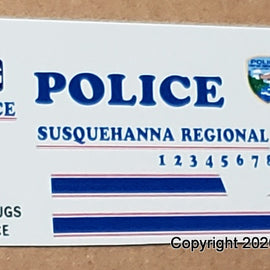 1/24th scale Susquehanna Regional Police, Pennsylvania Decals