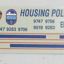 1/24th scale N-Y-C Housing Police Decals