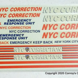 1/24th scale N-Y-C Correction Decals