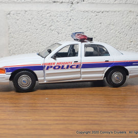 Custom 1/43rd scale Huber Heights, Ohio Police Ford Crown Victoria (Gearbox car)