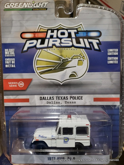 #42860-B 1/64th scale Dallas, Texas Police 1977 Jeep DJ-5