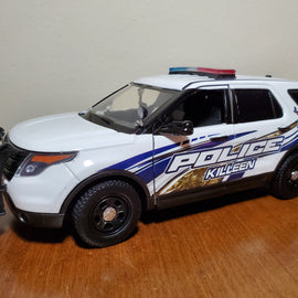 Custom 1/24th scale Killeen, Texas Police Ford Police Interceptor Utility diecast model (camouflage graphics)