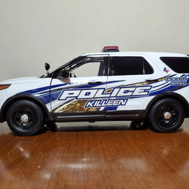 Custom 1/24th scale Killeen, Texas Police Ford Police Interceptor Utility diecast model (camouflage graphics)