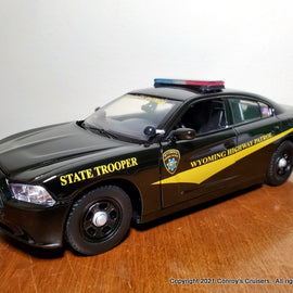 Custom 1/24th scale Wyoming Highway Patrol Dodge Charger diecast car