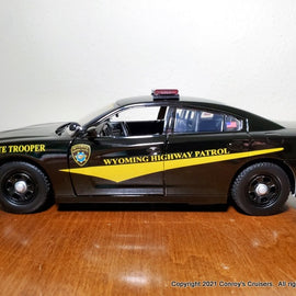 Custom 1/24th scale Wyoming Highway Patrol Dodge Charger diecast car