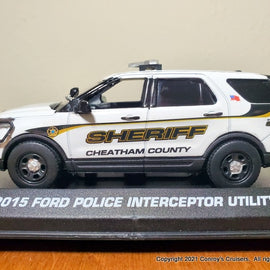 Custom 1/43rd scale Cheatham County, Tennessee Sheriff Ford Police Interceptor Utility model