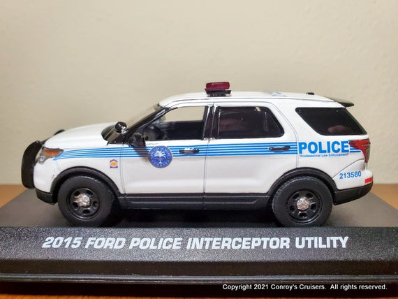 Custom 1/43rd scale Miami, Florida Police Ford Police Interceptor Utility model