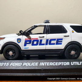 Custom 1/43rd scale Baton Rouge, Louisiana Police Ford Police Interceptor Utility diecast model