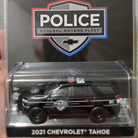 #30293 - 1/64th scale General Motors Fleet 2021 Chevrolet Tahoe Police Pursuit Vehicle (Black car)  ***HOBBY EXCLUSIVE***
