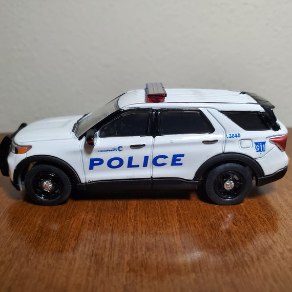 Custom 1/64th scale Cincinnati, Ohio Police 2022 Ford Police Interceptor Utility