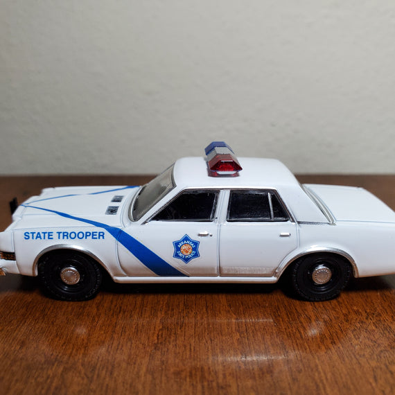 Custom 1/64th scale Arkansas State Police 1980s Dodge Diplomat