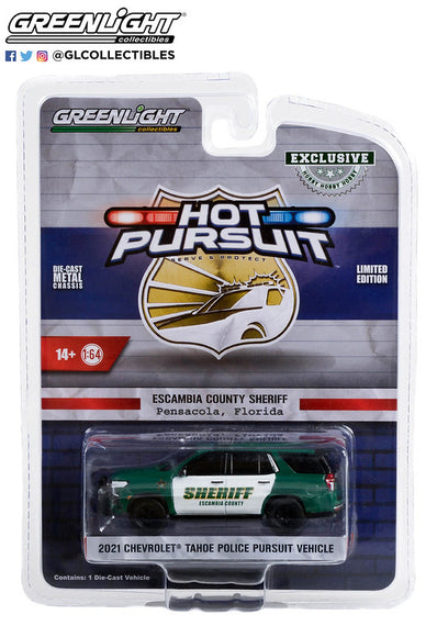 #30381 - 1/64th scale Escambia County, Florida Sheriff 2021 Chevrolet Tahoe Police Pursuit Vehicle (PPV)  ***HOBBY EXCLUSIVE***