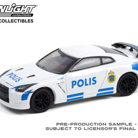 #42980-D - 1/64th scale Stockholm, Sweden Polis 2014 Nissan GT-R (R35)