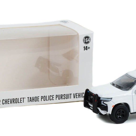 #43001 - 1/64th scale 2022 Chevrolet Tahoe Police Pursuit Vehicle (white)  ***HOBBY EXCLUSIVE***  WITH LIGHTBAR AND PUSHBAR