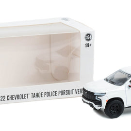 #43001A - 1/64th scale 2022 Chevrolet Tahoe Police Pursuit Vehicle (white)  ***HOBBY EXCLUSIVE***  WITHOUT LIGHTBAR OR PUSHBAR