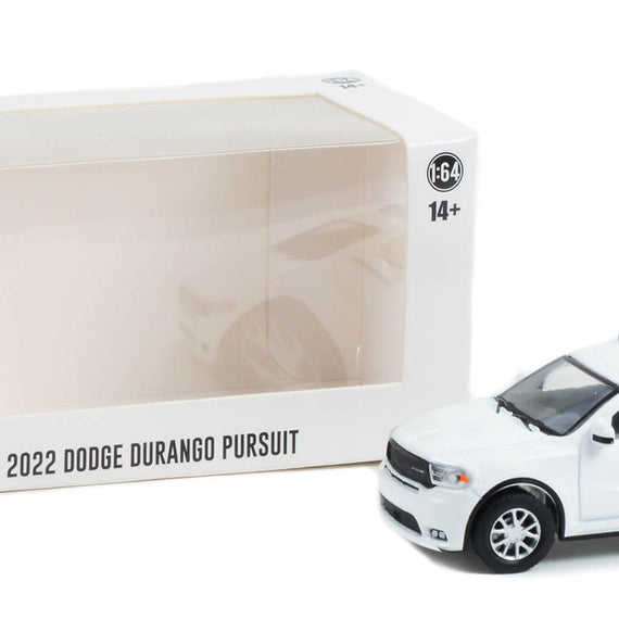 #43003 - 1/64th scale 2022 Dodge Durango Pursuit (white)  ***HOBBY EXCLUSIVE***  WITH LIGHTBAR AND PUSHBAR