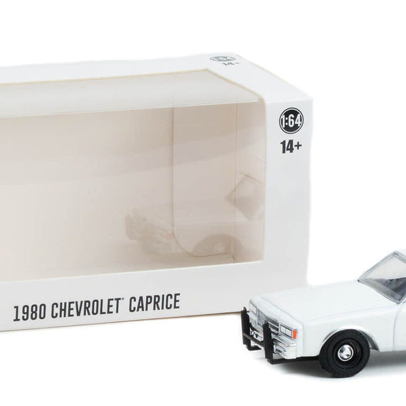 #43005 - 1/64th scale 1980-1990 Chevrolet Caprice (white)  ***HOBBY EXCLUSIVE***  WITH LIGHTBAR AND PUSHBAR