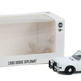 #43006 - 1/64th scale 1980-1989 Dodge Diplomat (white)  ***HOBBY EXCLUSIVE***  WITH LIGHTBAR AND PUSHBAR