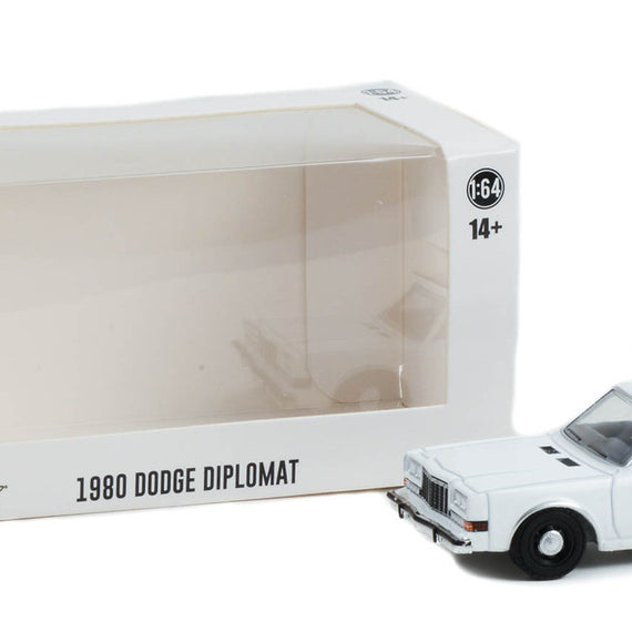 #43006A - 1/64th scale 1980-1989 Dodge Diplomat (white)  ***HOBBY EXCLUSIVE***  WITHOUT LIGHTBAR OR PUSHBAR