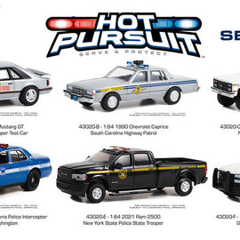 #43020 - 1/64th scale Greenlight Hot Pursuit Series 44 6-car set