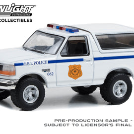 #43025-A - 1/64th scale FBI Police 1996 Ford Bronco XL