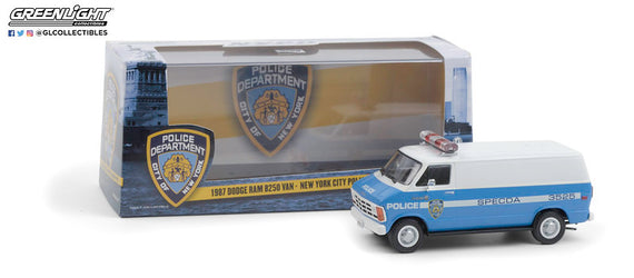 #86577 - 1/43rd scale NYPD 1987 Dodge Ram B250 Van