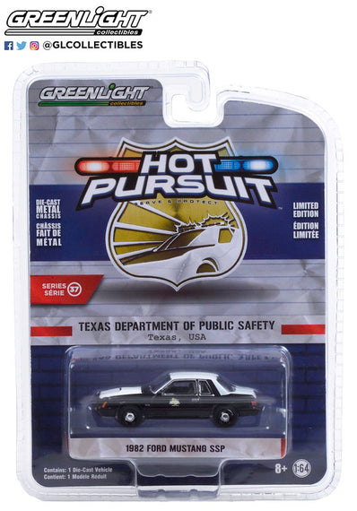 #42950-A 1/64th scale Texas Department of Public Safety 1982 Ford Mustang SSP