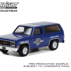 #30332 - 1/64th scale Conrail (Consolidated Railroad Corporation) Police 1990 GMC Jimmy K9 Unit  ***HOBBY EXCLUSIVE***