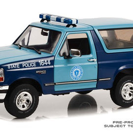 #19120 - 1/18th scale Massachusetts State Police 1996 Ford Bronco XLT