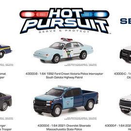 #43000 - 1/64th scale Greenlight Hot Pursuit Series 42 6-car set