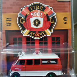 #67020-A - 1/64th scale Paterson, New Jersey Fire Department 1970 Ford Econoline Van  ***GREEN MACHINE***