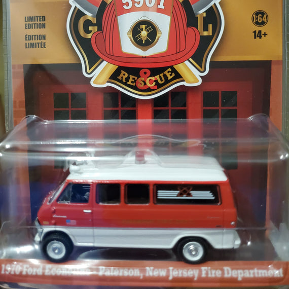 #67020-A - 1/64th scale Paterson, New Jersey Fire Department 1970 Ford Econoline Van