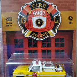 #67020-B - 1/64th scale Lisbon Volunteer Fire Department, 4th District, Howard County, Maryland 1981 Chevrolet K20 Scottsdale Pickup Truck with Fire Equipment, Hose, and Tank
