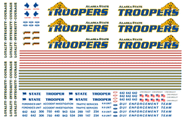 Alaska State Troopers decals (early 2000s graphics)