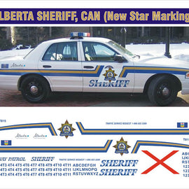 Alberta, Canada Sheriff Decals
