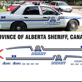 Alberta, Canada Sheriff Decals (Old Graphics)
