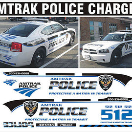 Amtrak Police Decals (for older Dodge Chargers)
