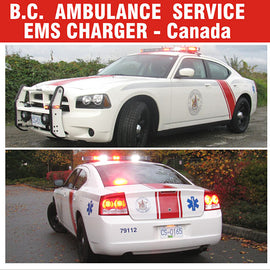 British Columbia Ambulance Service EMS Decals (older Dodge Charger)