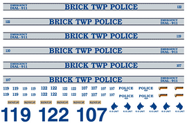 Brick Township, New Jersey Police Decals