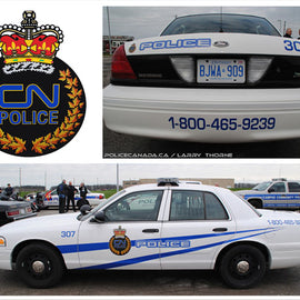 Canadian National Railway (CN) Police Decals