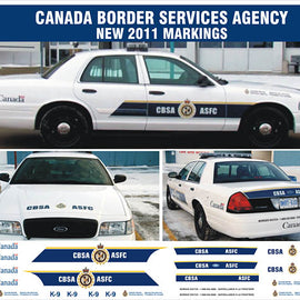 Canada Border Services Agency Decals