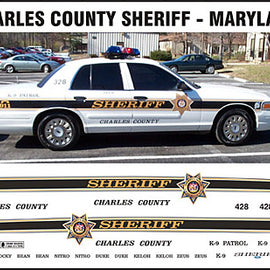 Charles County, Maryland Sheriff Decals