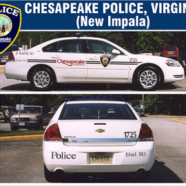 Chesapeake, Virginia Police Decals
