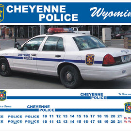 Cheyenne, Wyoming Police Decals (older graphics)